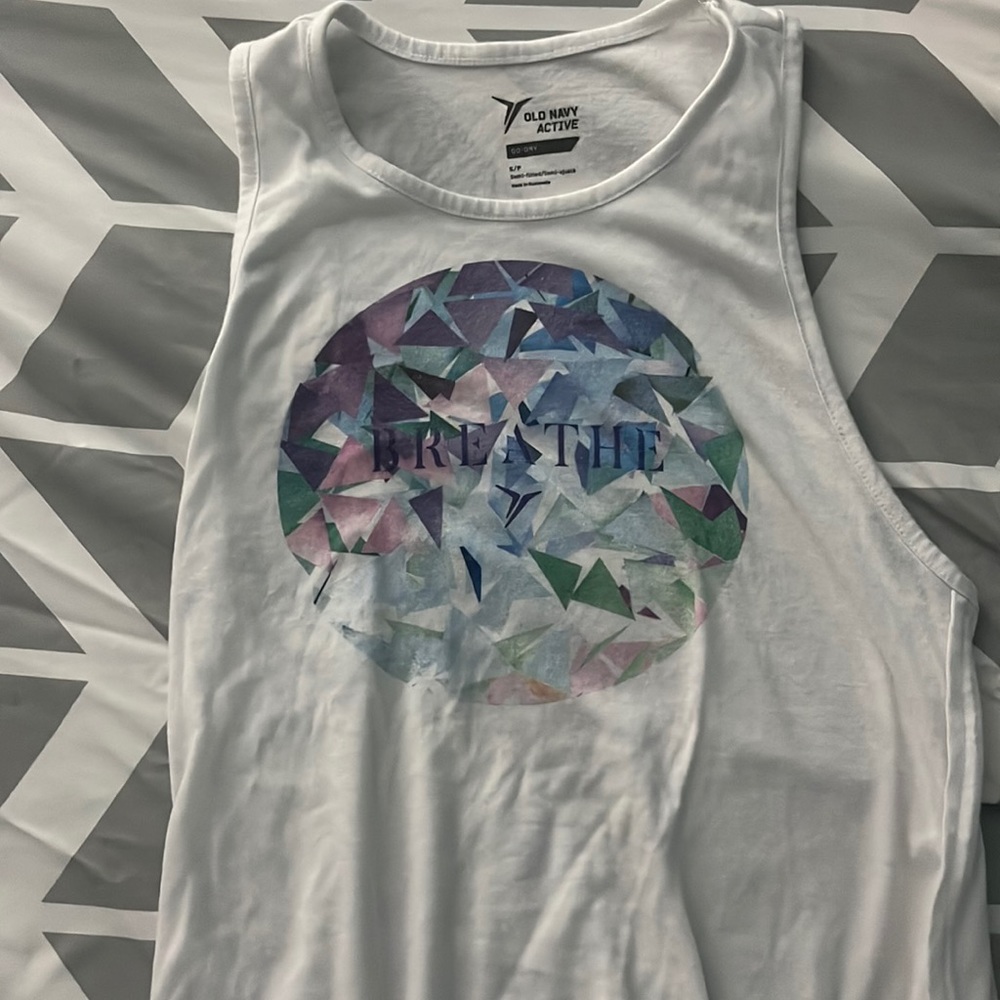 Athletic yoga tank top